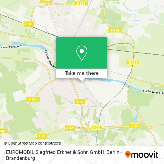 Карта EUROMOBIL Siegfried Erkner & Sohn GmbH