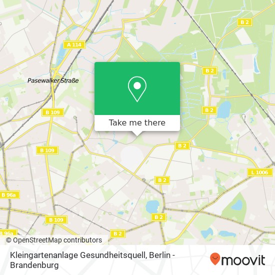 Kleingartenanlage Gesundheitsquell, Malchower Straße 116 map