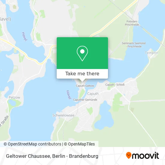 Geltower Chaussee map