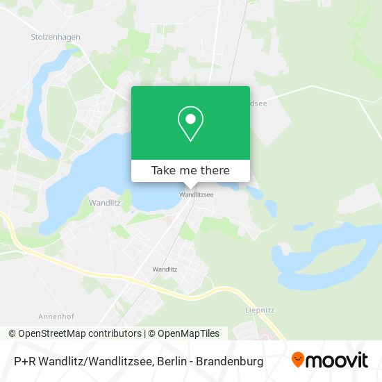P+R Wandlitz/Wandlitzsee map