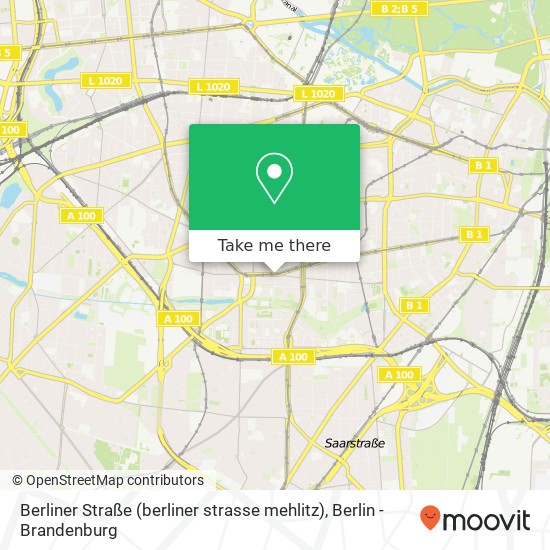 Карта Berliner Straße (berliner strasse mehlitz), Wilmersdorf, 10715 Berlin