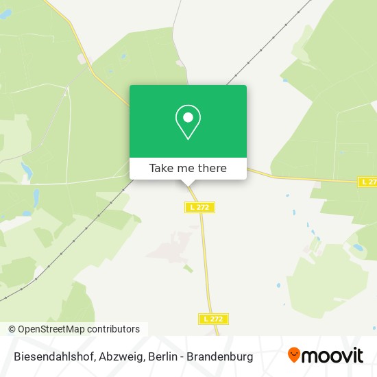 Biesendahlshof, Abzweig map