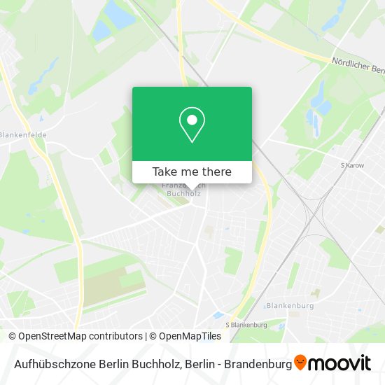 Aufhübschzone Berlin Buchholz map