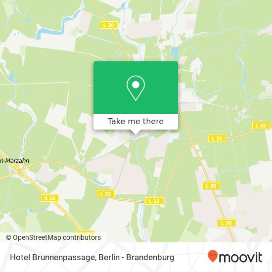 Карта Hotel Brunnenpassage, Berliner Allee 37D
