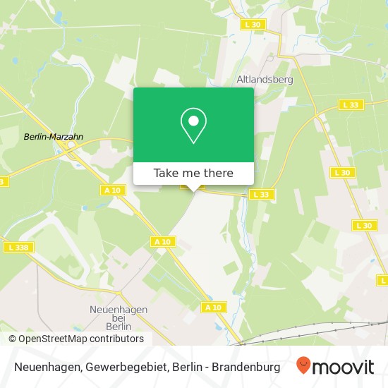 Neuenhagen, Gewerbegebiet map