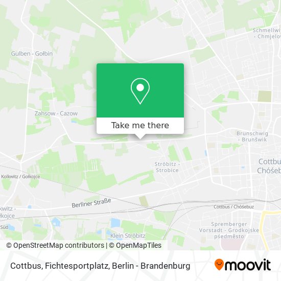 Cottbus, Fichtesportplatz map