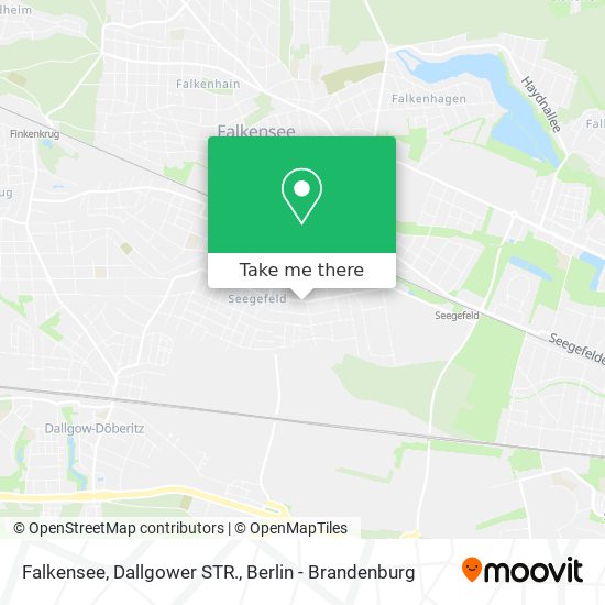 Falkensee, Dallgower STR. map