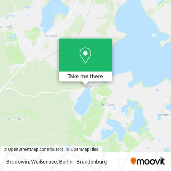 Карта Brodowin, Weißensee