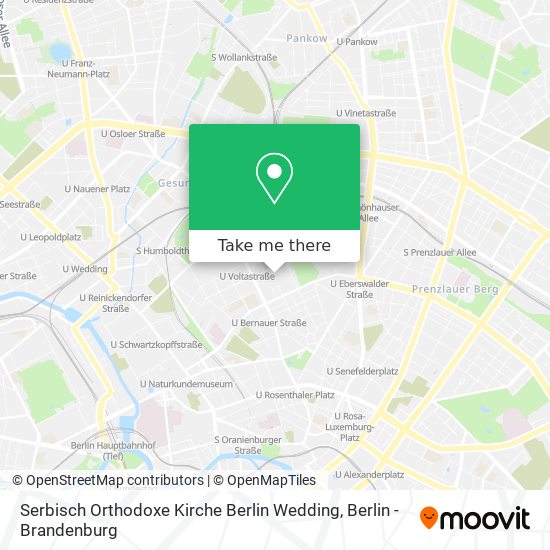 Serbisch Orthodoxe Kirche Berlin Wedding map