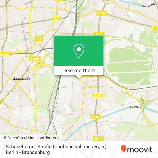 Schöneberger Straße (ringbahn schöneberger), Tempelhof, 12103 Berlin map