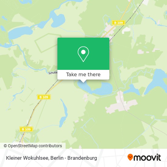 Kleiner Wokuhlsee map