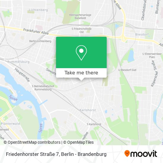 Карта Friedenhorster Straße 7