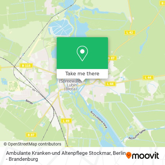 Ambulante Kranken-und Altenpflege Stockmar map
