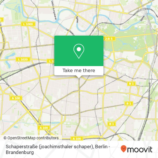 Карта Schaperstraße (joachimsthaler schaper), Wilmersdorf, 10719 Berlin