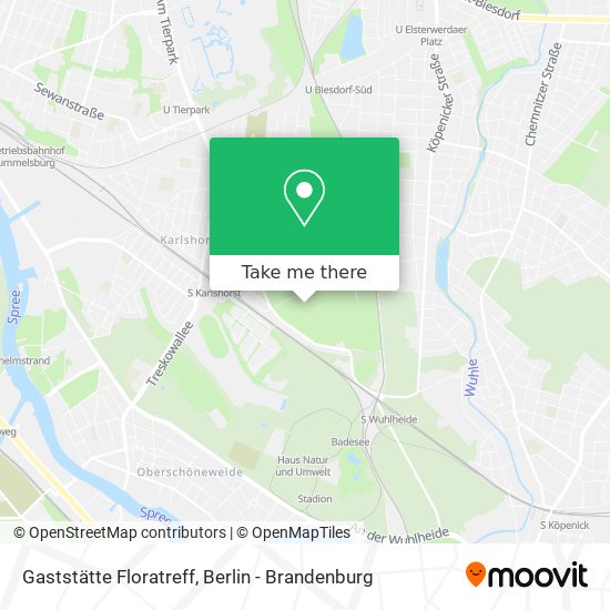 Карта Gaststätte Floratreff