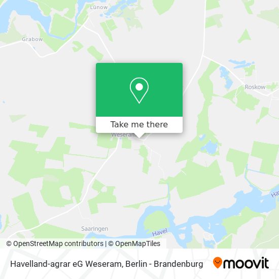 Havelland-agrar eG Weseram map