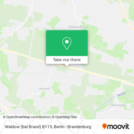 Waldow (bei Brand) B115 map