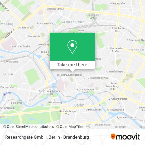 Карта Researchgate GmbH