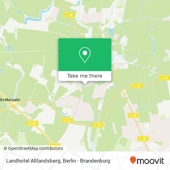 Карта Landhotel Altlandsberg, Berliner Allee 38
