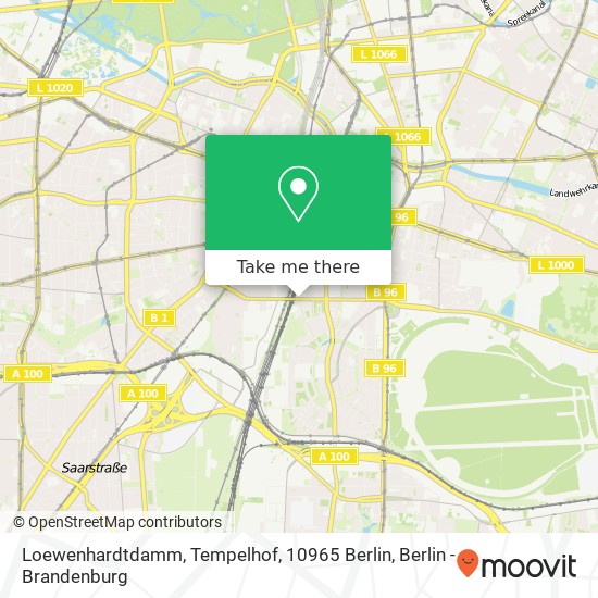 Loewenhardtdamm, Tempelhof, 10965 Berlin map