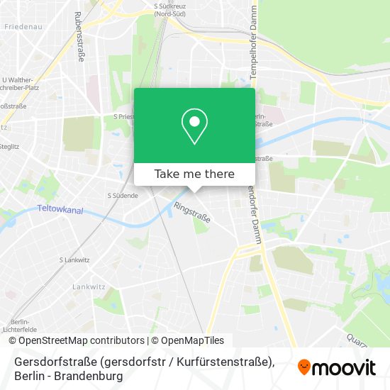 Gersdorfstraße (gersdorfstr / Kurfürstenstraße) map
