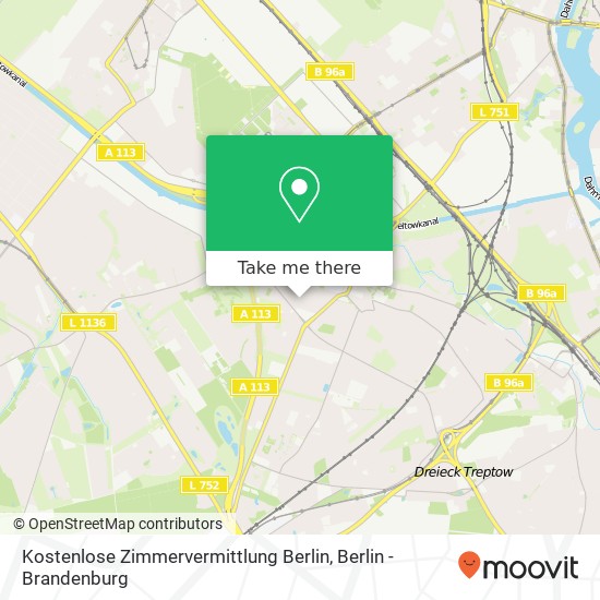 Kostenlose Zimmervermittlung Berlin, Rapunzelstraße 43 map