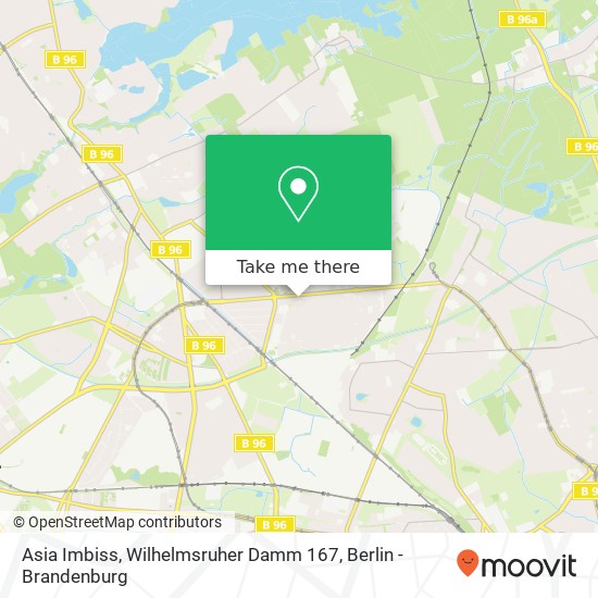 Asia Imbiss, Wilhelmsruher Damm 167 map