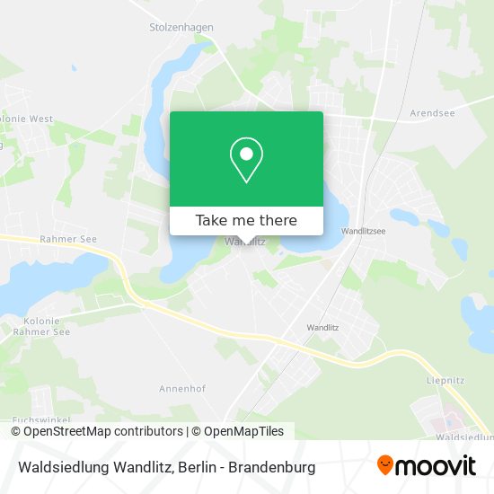 Waldsiedlung Wandlitz map