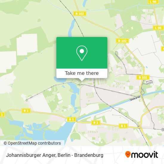 Johannisburger Anger map