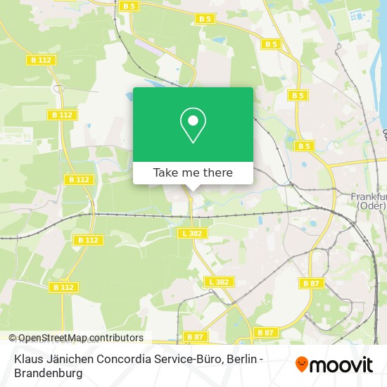 Klaus Jänichen Concordia Service-Büro map