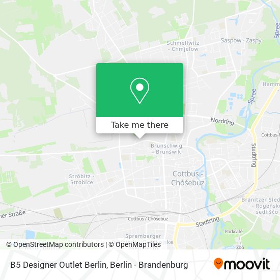 B5 Designer Outlet Berlin map