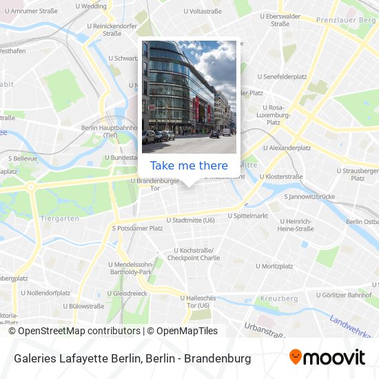 Galeries Lafayette Berlin map