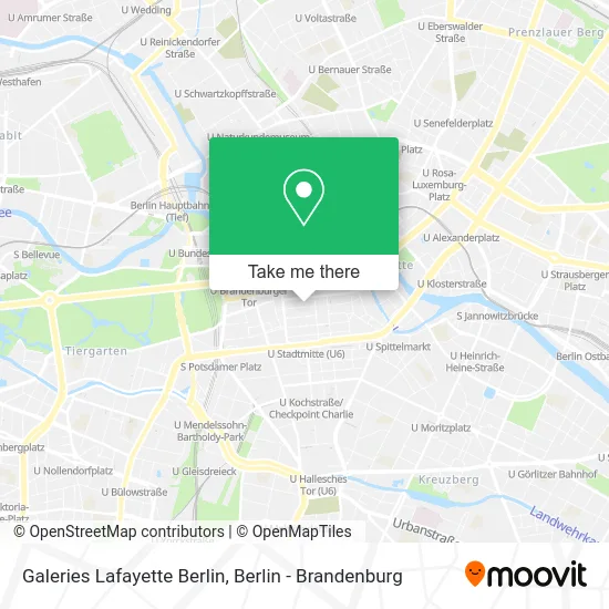 Galeries Lafayette Berlin map