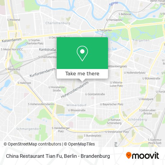 Карта China Restaurant Tian Fu