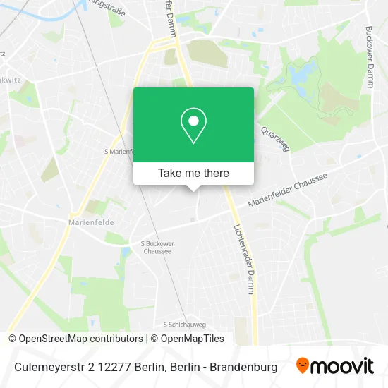 Карта Culemeyerstr 2 12277 Berlin