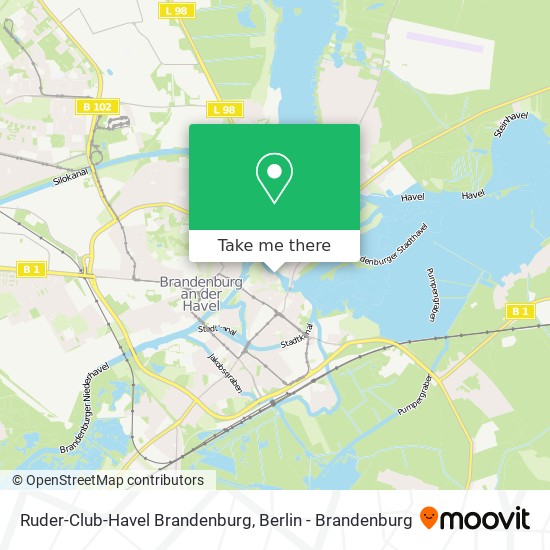 Ruder-Club-Havel Brandenburg map