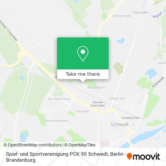 Spiel- und Sportvereinigung PCK 90 Schwedt map