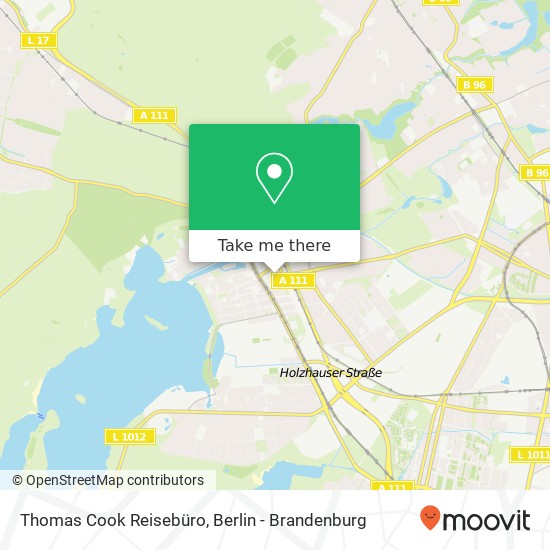 Карта Thomas Cook Reisebüro, Gorkistraße 21