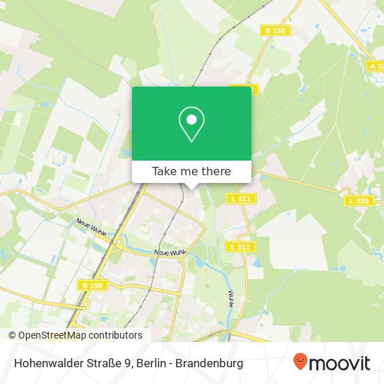 Карта Hohenwalder Straße 9, Marzahn, 12689 Berlin