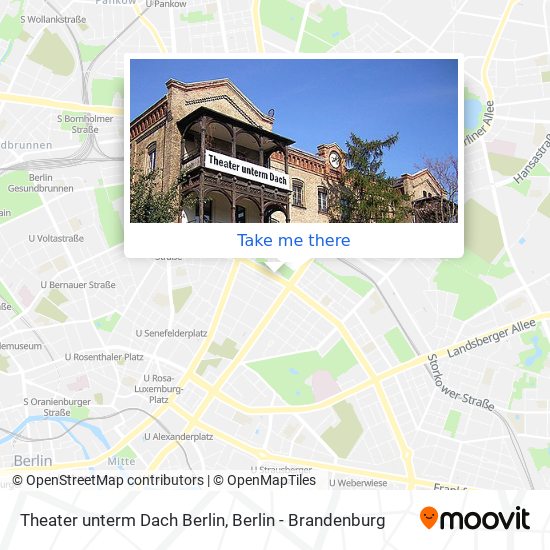 Theater unterm Dach Berlin map