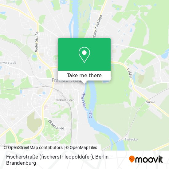 Карта Fischerstraße (fischerstr leopoldufer)