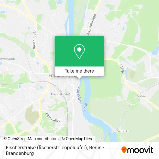 Карта Fischerstraße (fischerstr leopoldufer)
