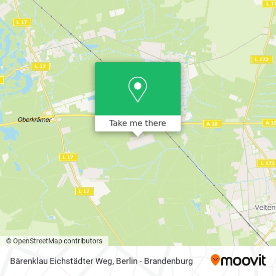 Карта Bärenklau Eichstädter Weg