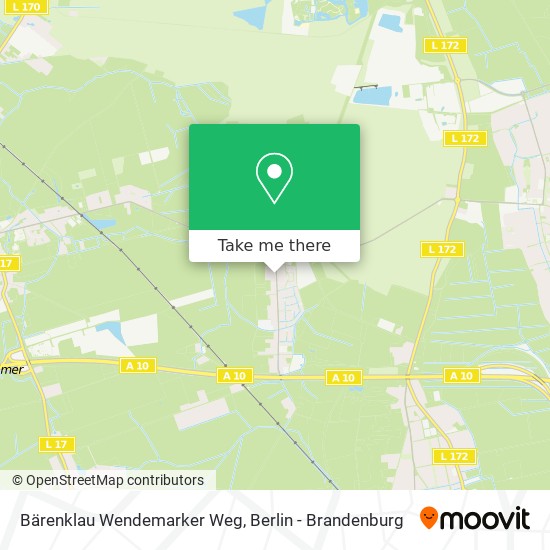 Bärenklau Wendemarker Weg map