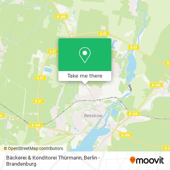 Карта Bäckerei & Konditorei Thürmann