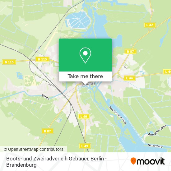 Boots- und Zweiradverleih Gebauer map