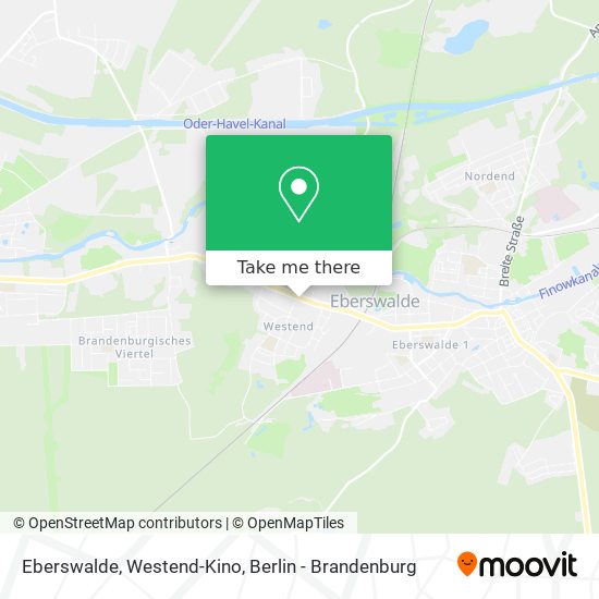 Eberswalde, Westend-Kino map