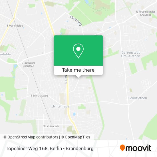 Töpchiner Weg 168 map