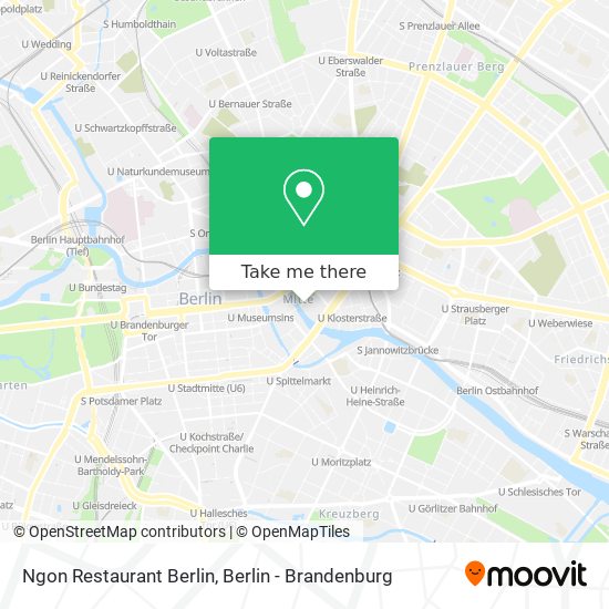 Ngon Restaurant Berlin map