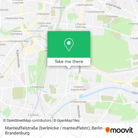 Manteuffelstraße (berlinicke / manteuffelstr) map